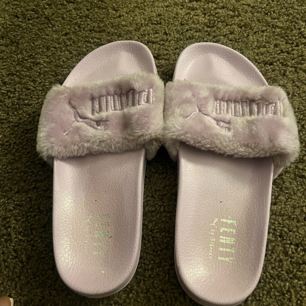 Puma x FENTY by Rihanna Soft Lavender Furry Slides